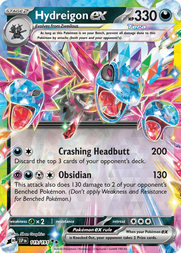 Hydreigon ex – Double Rare – 119/191 – Surging Sparks