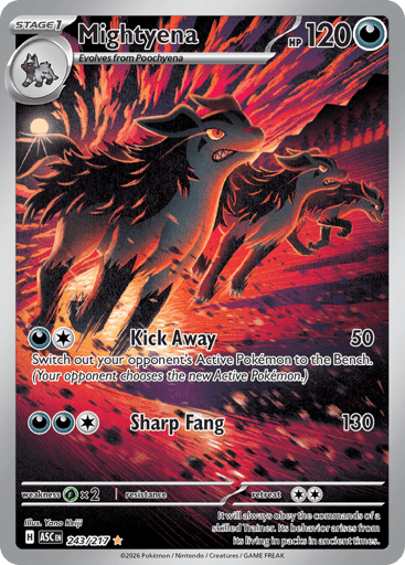 Mightyena – Illustration Rare – 243/217 – Ascended Heroes