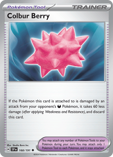 Colbur Berry – Uncommon Reverse Holo – 168/191 – Surging Sparks