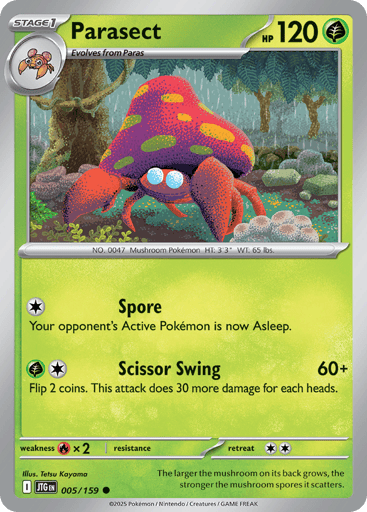 Parasect – Common – 005/159 – Journey Together