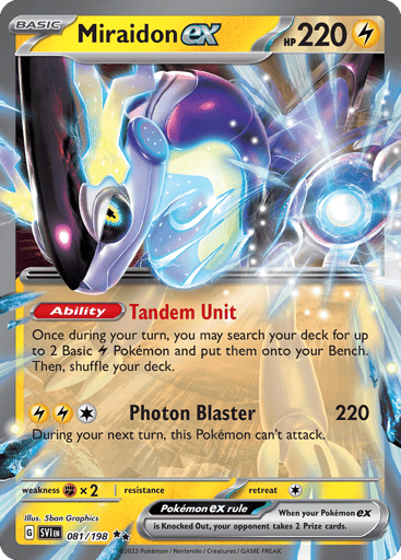 Miraidon ex – Double Rare – 081/198 – Scarlet & Violet
