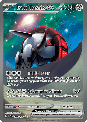 Iron Treads ex – Special Illustration Rare – 248/198 – Scarlet & Violet