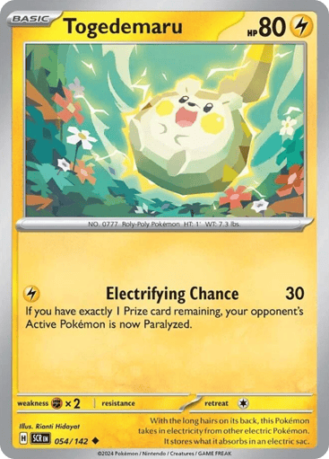 Togedemaru – Uncommon – 054/142 – Stellar Crown