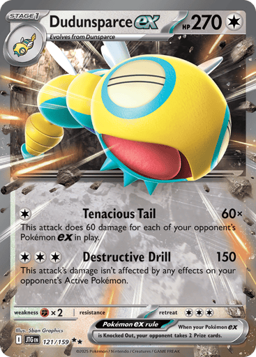 Dudunsparce ex – Double Rare – 121/159 – Journey Together