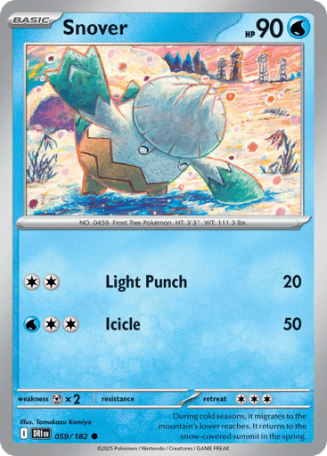 Snover – Common Reverse Holo – 059/182 – Destined Rivals
