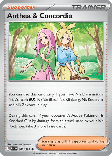 Anthea & Concordia – Uncommon – 182/217 – Ascended Heroes