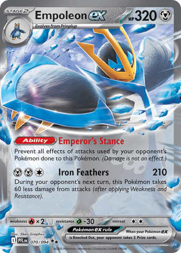 Empoleon ex – Double Rare – 070/094 – Phantasmal Flames