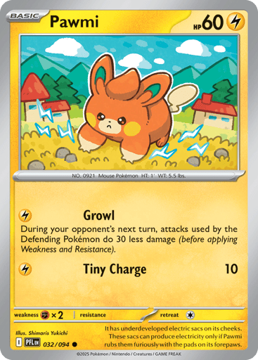 Pawmi – Common Reverse Holo – 032/094 – Phantasmal Flames
