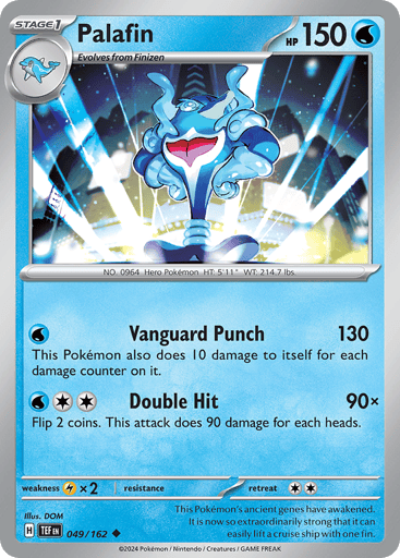 Palafin – Uncommon Reverse Holo – 049/162 – Temporal Forces