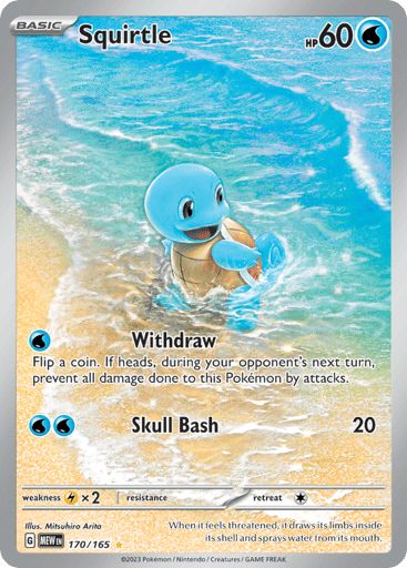 Squirtle – Illustration Rare – 170/165 – S&V 151