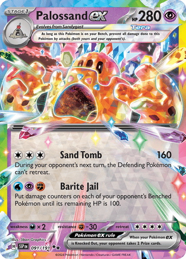 Palossand ex – Double Rare – 091/191 – Surging Sparks