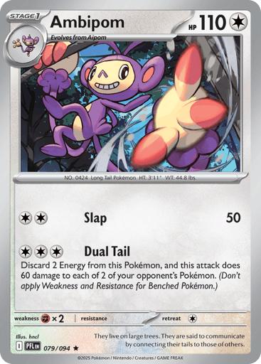 Ambipom – Rare Holo – 079/094 – Phantasmal Flames