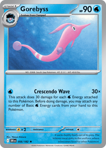 Gorebyss – Rare Holo – 056/182 – Destined Rivals