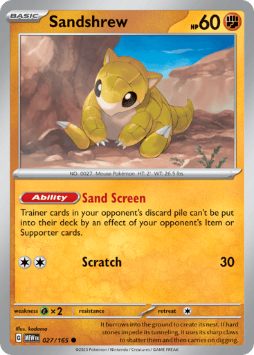 Sandshrew – Common – 027/165 – S&V 151