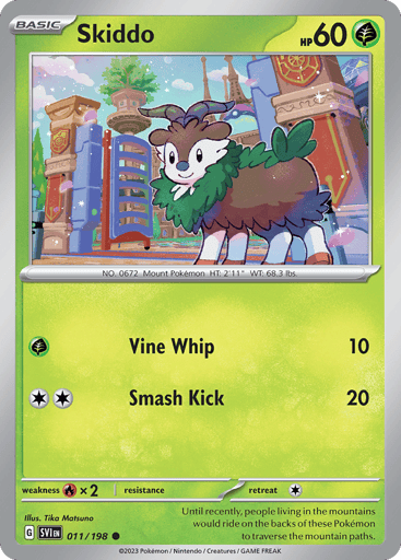 Skiddo – Common – 011/198 – Scarlet & Violet