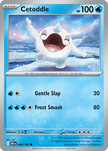Cetoddle – Common Reverse Holo – 064/182 – Destined Rivals