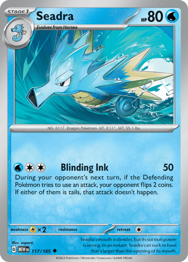 Seadra – Uncommon – 117/165 – S&V 151