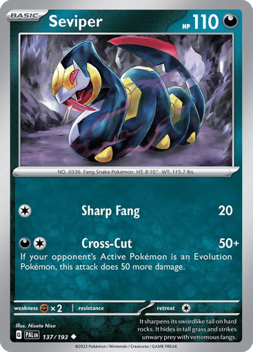 Seviper – Uncommon – 137/193 – Paldea Evolved