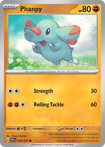 Phanpy – Common – 048/091 – Paldean Fates