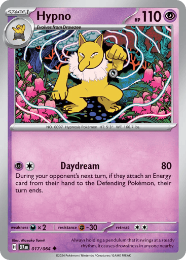 Hypno – Uncommon Reverse Holo – 017/064 – Shrouded Fable