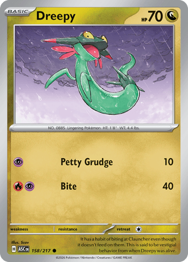 Dreepy – Common – 158/217 – Ascended Heroes