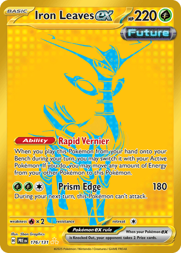 Iron Leaves ex – Hyper Rare – 176/131 – Prismatic Evolutions