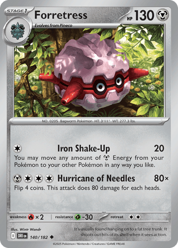 Forretress – Uncommon – 140/182 – Destined Rivals