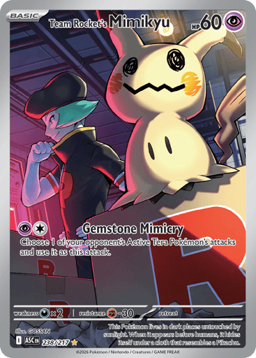 Team Rocket’s Mimikyu – Illustration Rare – 238/217 – Ascended Heroes