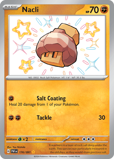 Nacli – Shiny Rare – 176/091 – Paldean Fates