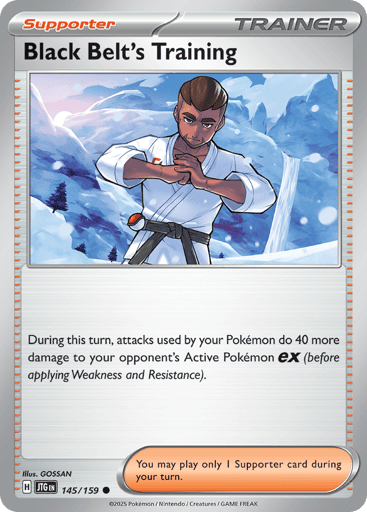 Black Belt’s Training – Common Reverse Holo – 145/159 – Journey Together