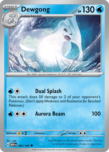 Dewgong – Uncommon – 087/165 – S&V 151