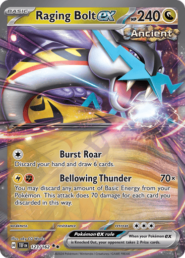 Raging Bolt ex – Double Rare – 123/162 – Temporal Forces