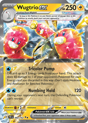 Wugtrio ex – Double Rare – 060/162 – Temporal Forces