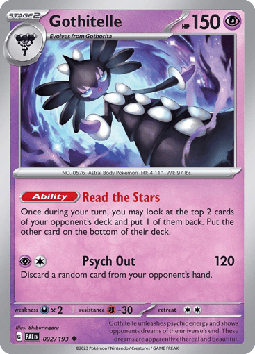 Gothitelle – Uncommon – 092/193 – Paldea Evolved