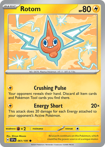 Rotom – Common Reverse Holo – 061/191 – Surging Sparks