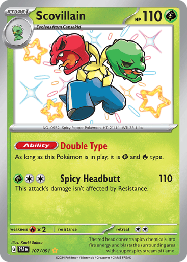 Scovillain – Shiny Rare – 107/091 – Paldean Fates