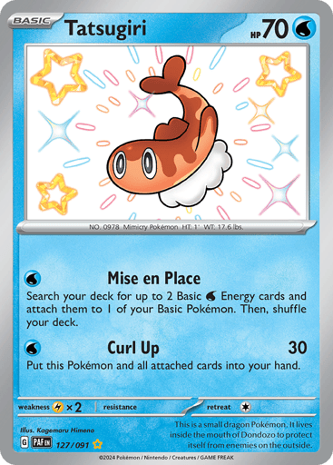 Tatsugiri – Shiny Rare – 127/091 – Paldean Fates
