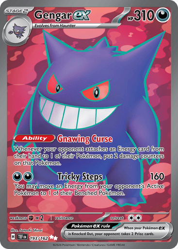 Gengar ex – Ultra Rare – 193/162 – Temporal Forces