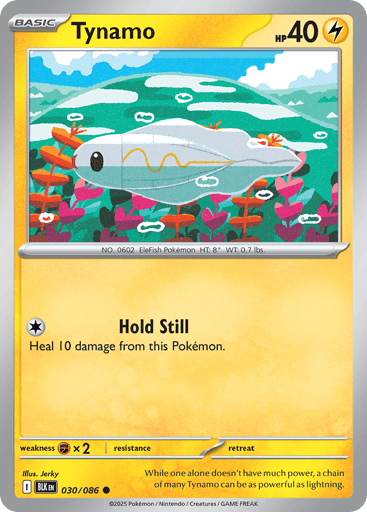 Tynamo – Common Master Ball Reverse Holo – 030/086 – Black Bolt