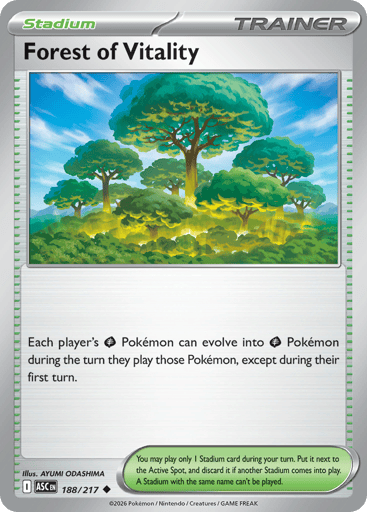 Forest of Vitality – Uncommon Reverse Holo – 188/217 – Ascended Heroes