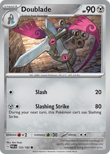 Doublade – Common Reverse Holo – 132/182 – Paradox Rift