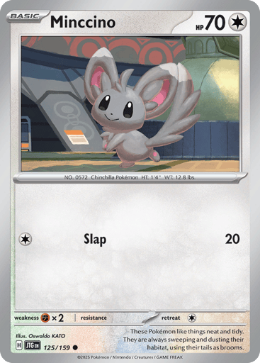 Minccino – Common Reverse Holo – 125/159 – Journey Together