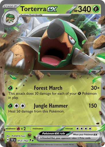 Torterra ex – Double Rare – 012/162 – Temporal Forces