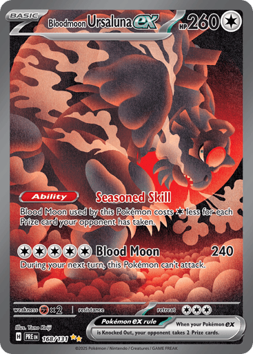Bloodmoon Ursaluna ex – Special Illustration Rare – 168/131 – Prismatic Evolutions