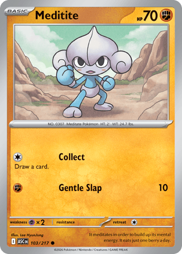 Meditite – Common – 103/217 – Ascended Heroes