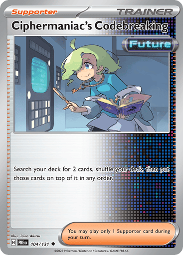 Ciphermaniac's Codebreaking – Uncommon Poké Ball Reverse Holo – 104/131 – Prismatic Evolutions