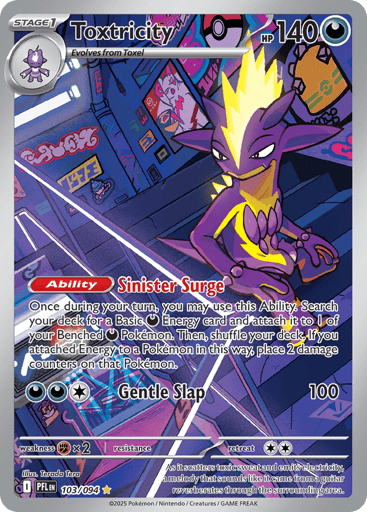 Toxtricity – Illustration Rare – 103/094 – Phantasmal Flames