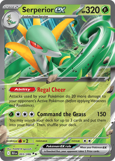 Serperior ex – Double Rare – 003/086 – Black Bolt