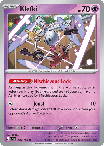 Klefki – Rare Holo – 096/198 – Scarlet & Violet