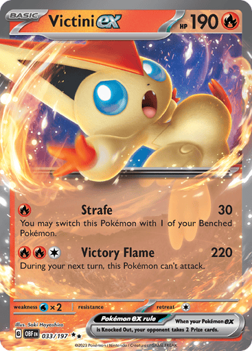 Victini ex – Double Rare – 033/197 – Obsidian Flames